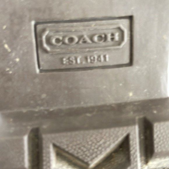 Coach Optic Rain Boots Sz 7 - Picture 6 of 6